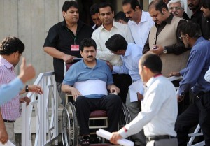 Hamid Mir: Fighting on. AFP photo: Aamir Qureshi